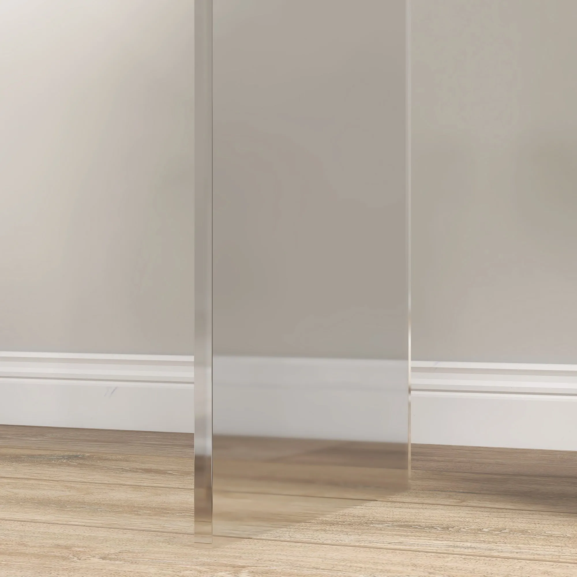 21" Clear Acrylic Waterfall Coffee Table: Modern & Versatile Choice