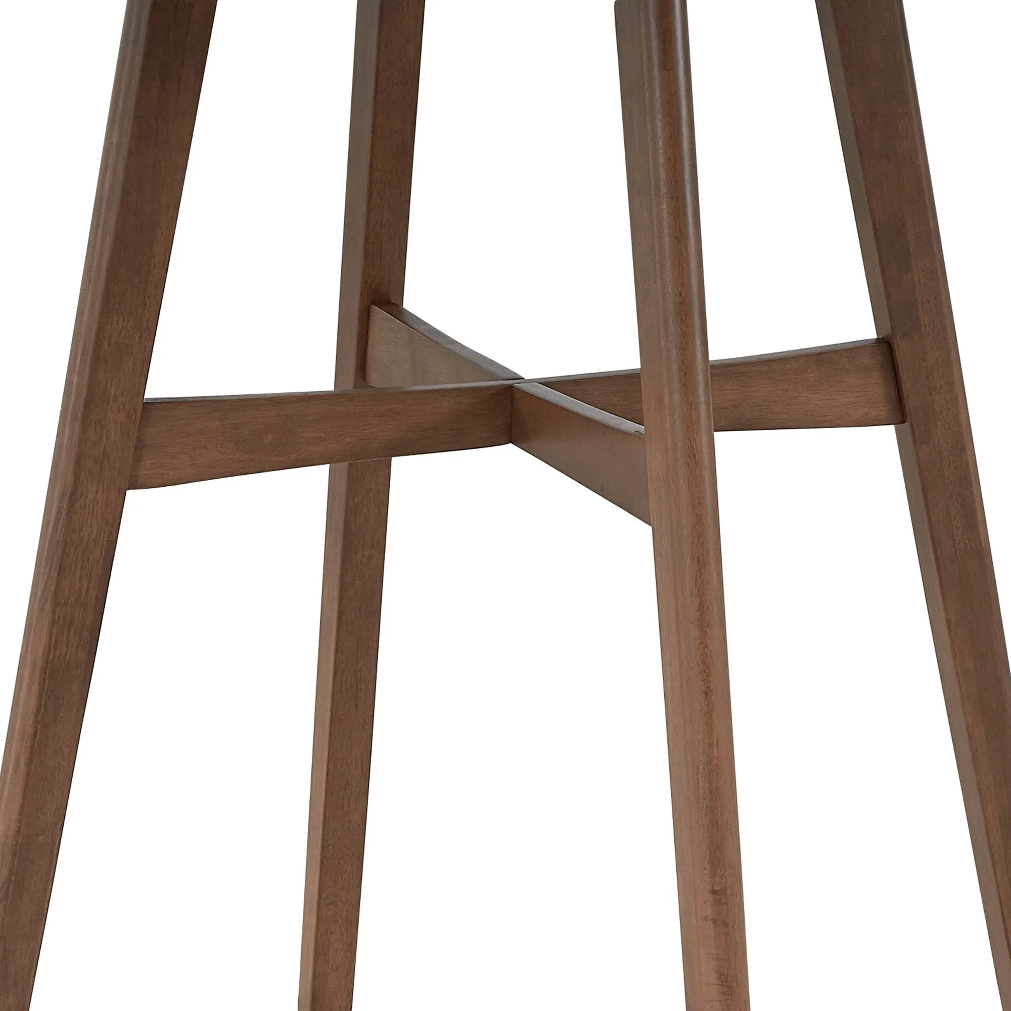 31.5" Oversize Round Bar Table, Wooden High Top Kitchen Dining Table for Pub, Living Room, Restaurant, Cocktail Bar - Walnut