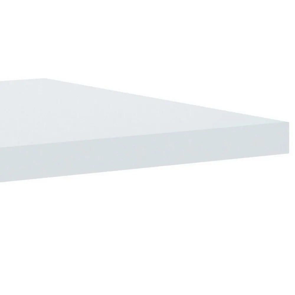 63 Inch Dining Table, White High Gloss Top, Trio Legs, Chrome Pedestal Base By Casagear Home