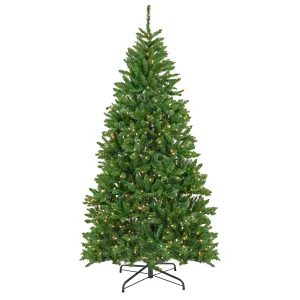 7.5 ft. Pre-Lit Chesterfield Spruce Tree with Clear Lights