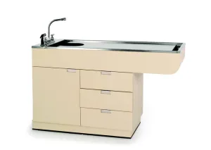 All Purpose Wet Table 48″ with Cabinet, Drawers and Knee Space