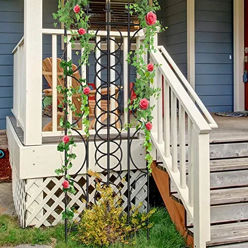Amagabeli 2 Pack Large Garden Trellis 71” x 21” Rustproof Black Potted Plant Support Model No. ET052