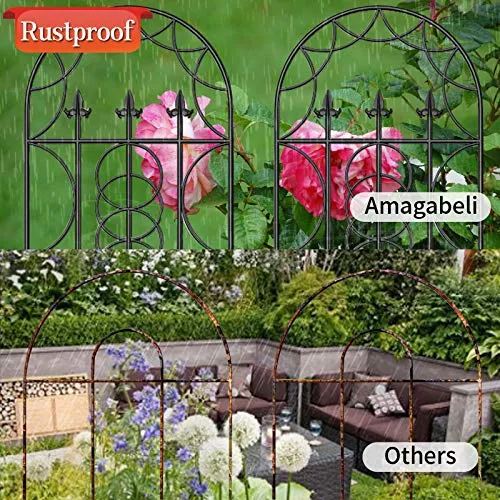 Amagabeli 2 Pack Large Garden Trellis 71” x 21” Rustproof Black Potted Plant Support Model No. ET052