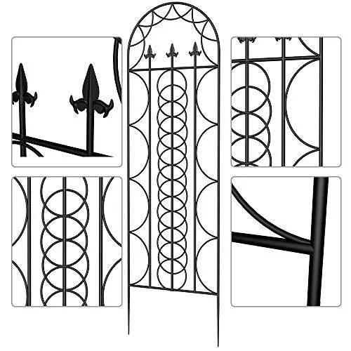 Amagabeli 2 Pack Large Garden Trellis 71” x 21” Rustproof Black Potted Plant Support Model No. ET052