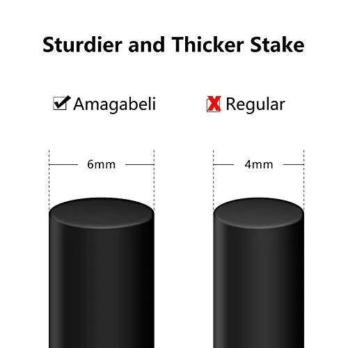 Amagabeli 4 Pack Garden Trellis for Climbing Plants 47"x16" Rustproof Black Trellis Model No. ET0311