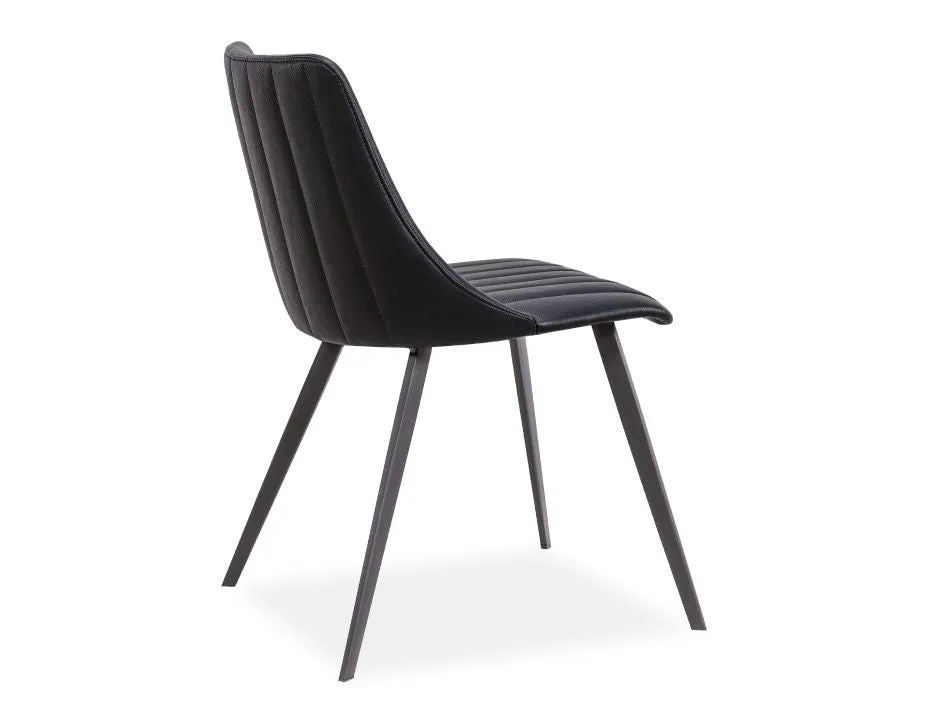 Andorra Dining Chair Vintage Black Seat