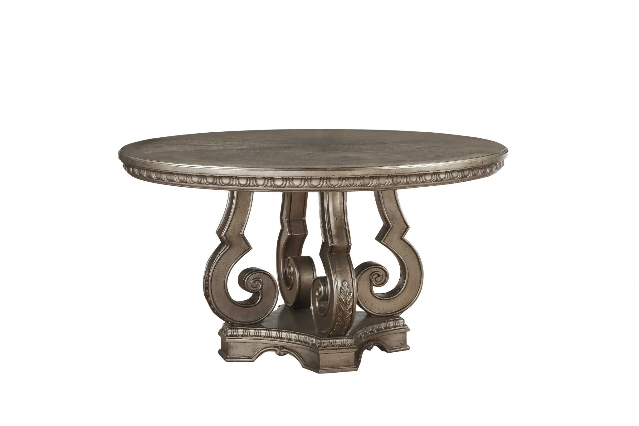 Antique Champagne Dining Table By Homeroots - 318904