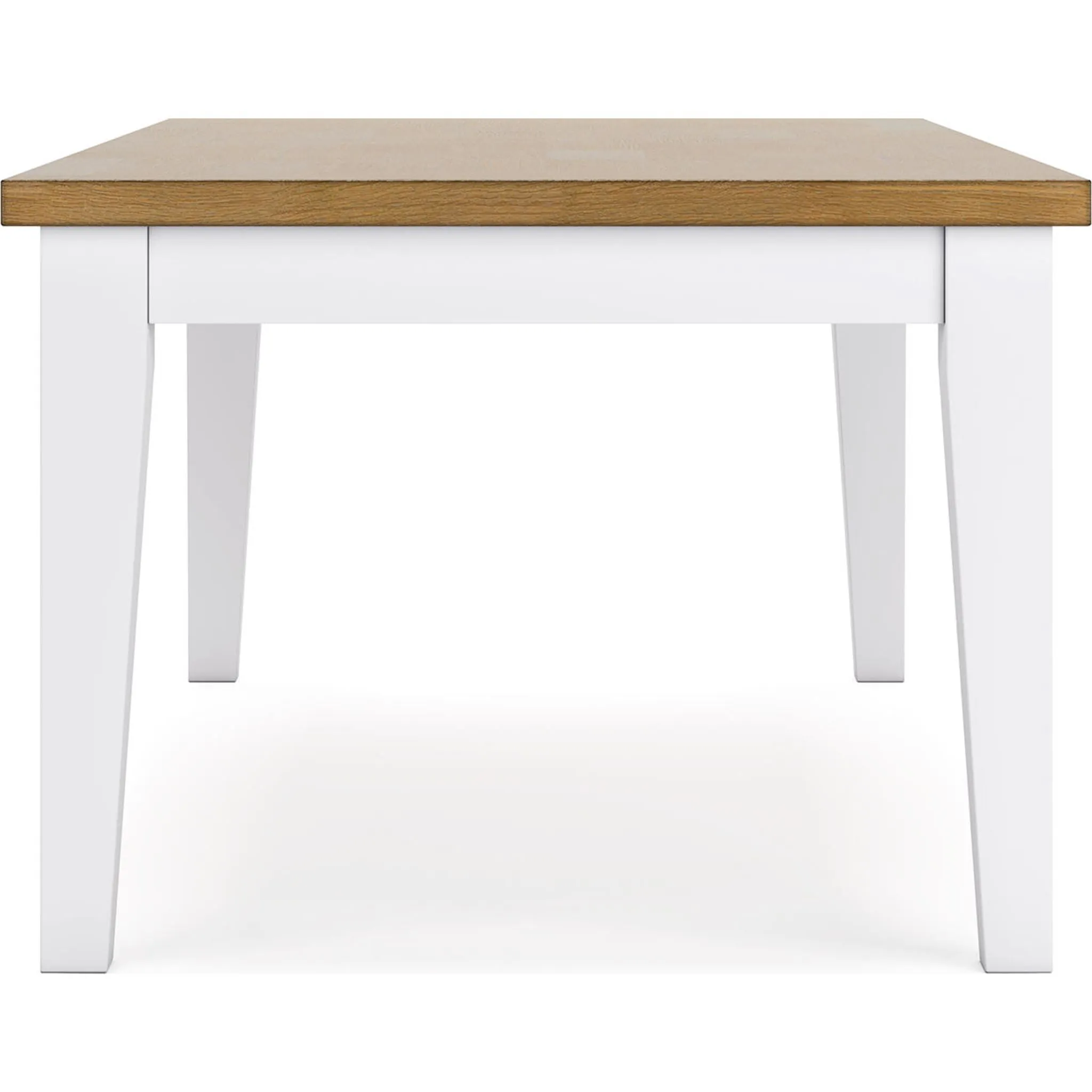 Ashbryn Dining Table - White/Natural - (D844-25)