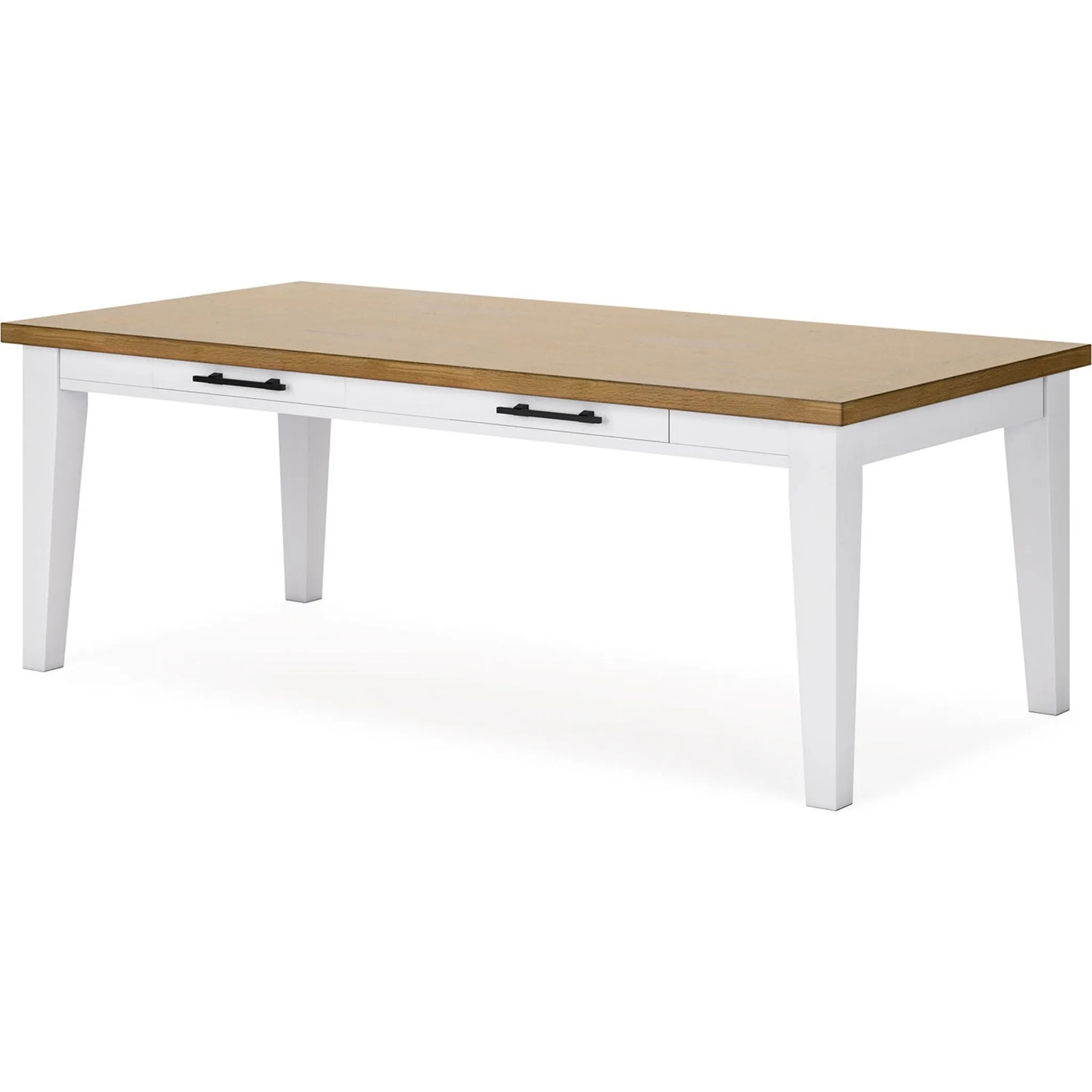 Ashbryn Dining Table - White/Natural - (D844-25)
