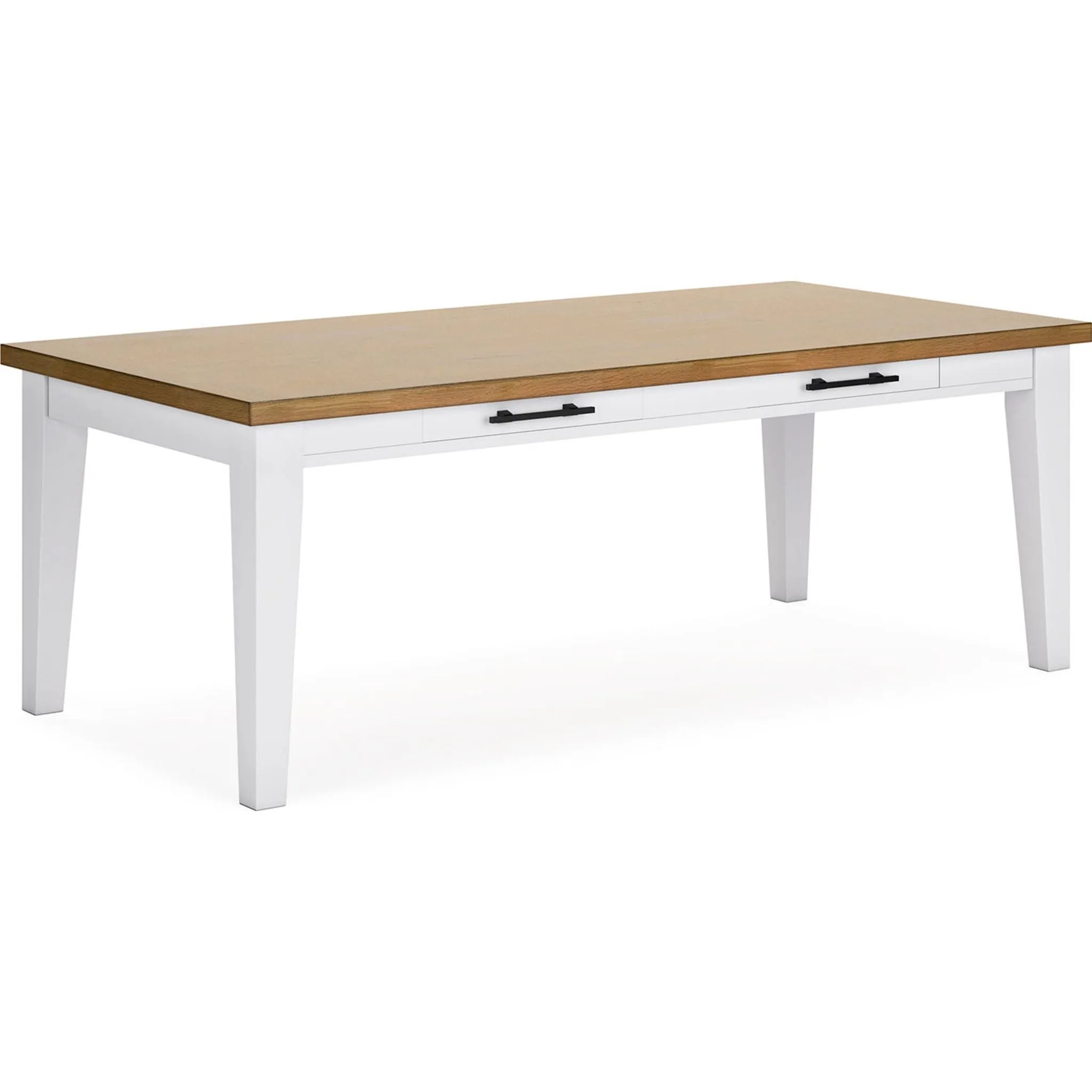 Ashbryn Dining Table - White/Natural - (D844-25)