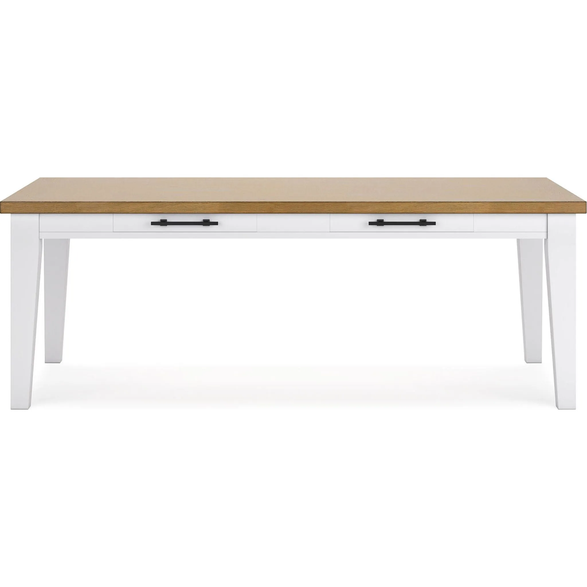 Ashbryn Dining Table - White/Natural - (D844-25)