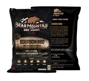 Bear Mountain Premium BBQ Woods Bourbon BBQ Craft Blends™ Wood Pellets 20 Lbs
