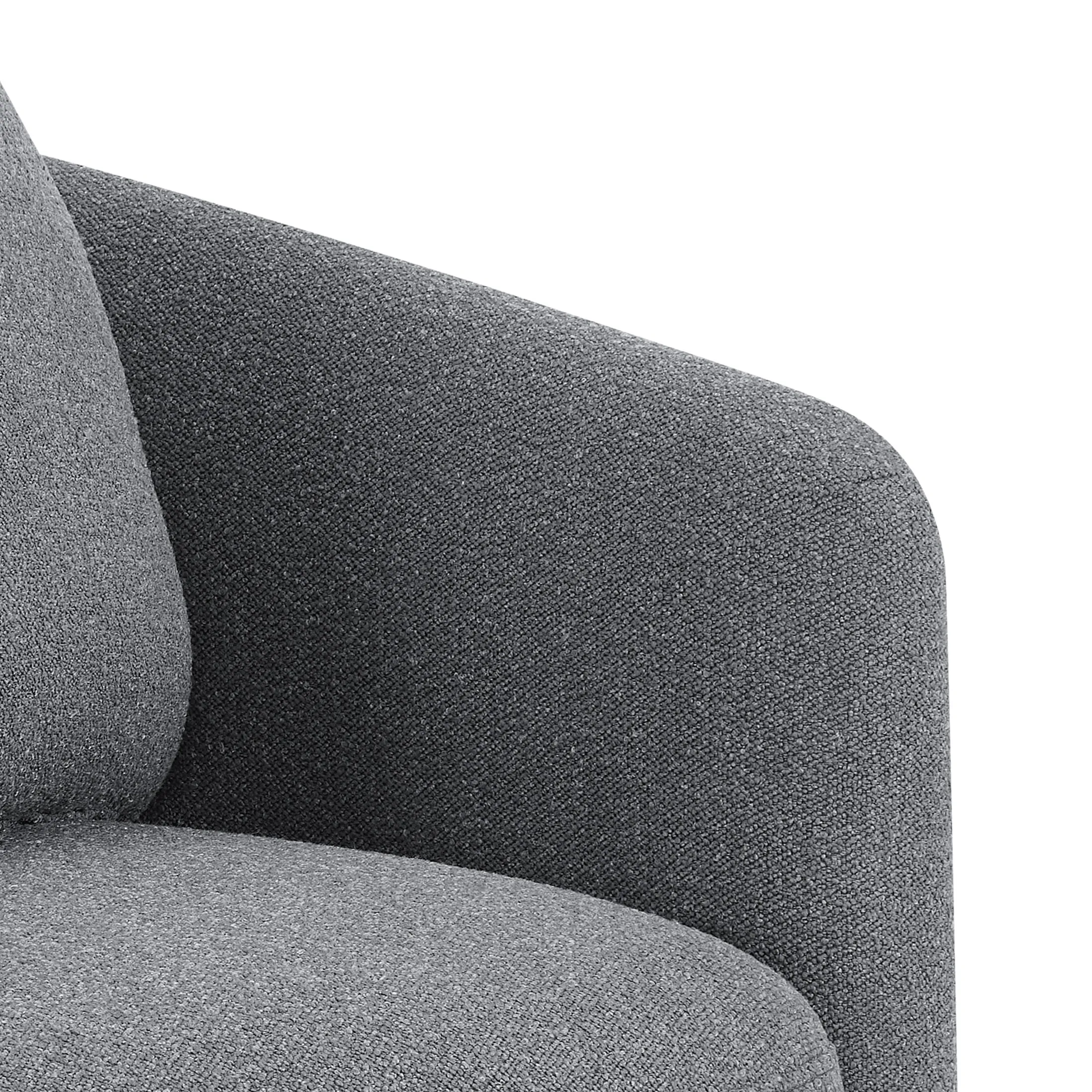 Beautiful Drew Chair by Drew Barrymore, Charcoal Boucle