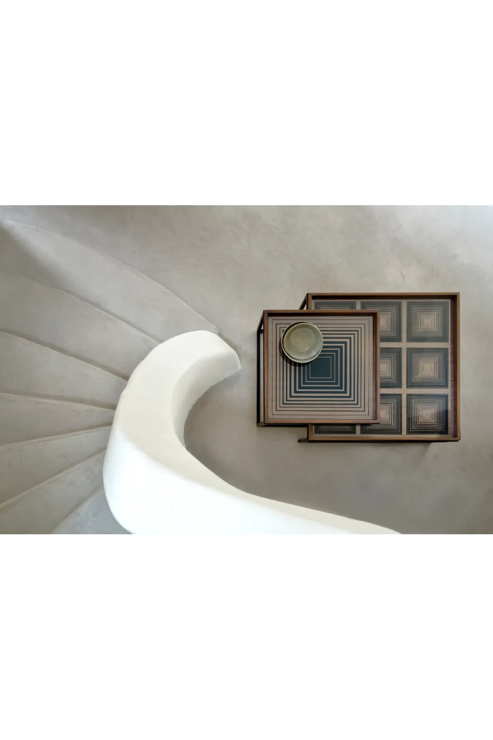 Black Nesting Coffee Tables (2) | Ethnicraft Square Tray