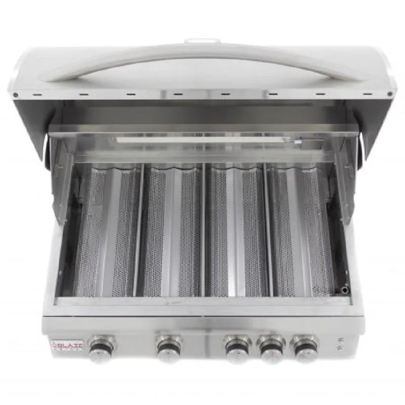 Blaze 32" Premium LTE 4-Burner Grill with Rear Burner and Built-In Lights - LP