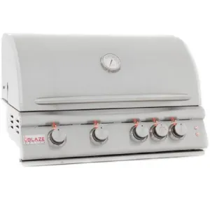 Blaze 32" Premium LTE 4-Burner Grill with Rear Burner and Built-In Lights - LP