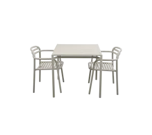 Bliss dining table incl. 2 Bliss armchairs