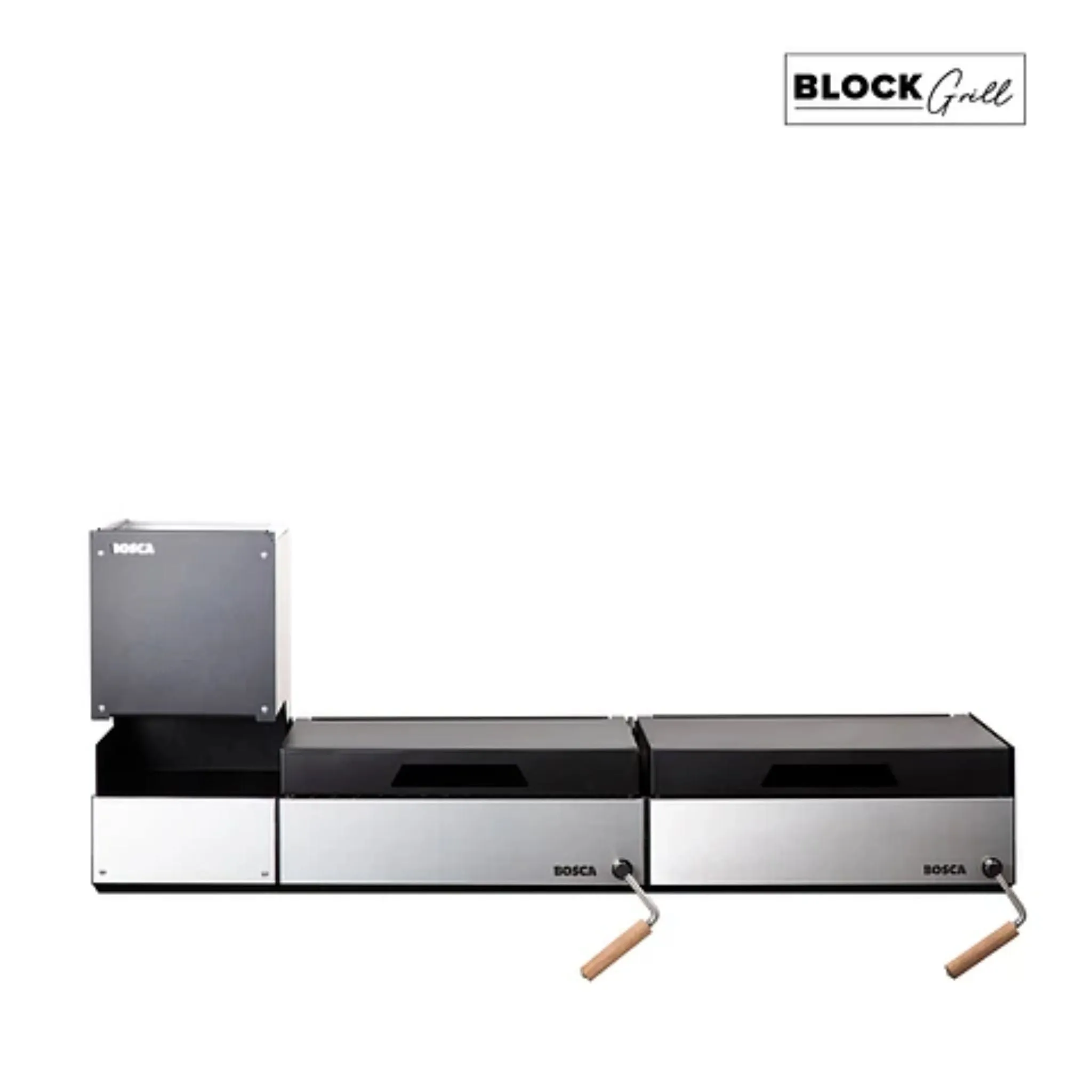 Bosca Pack Block Wood Brazier 250   Block 500 20"   Block 500 20" Built-in Charcoal Grill