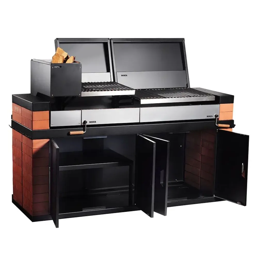 Bosca Pack Block Wood Brazier 250   Block 500 20"   Block 500 20" Built-in Charcoal Grill
