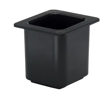 Cambro 66CF110 ColdFest Black 1/6 Size 6" H Cold Food Pan | Denson CFE