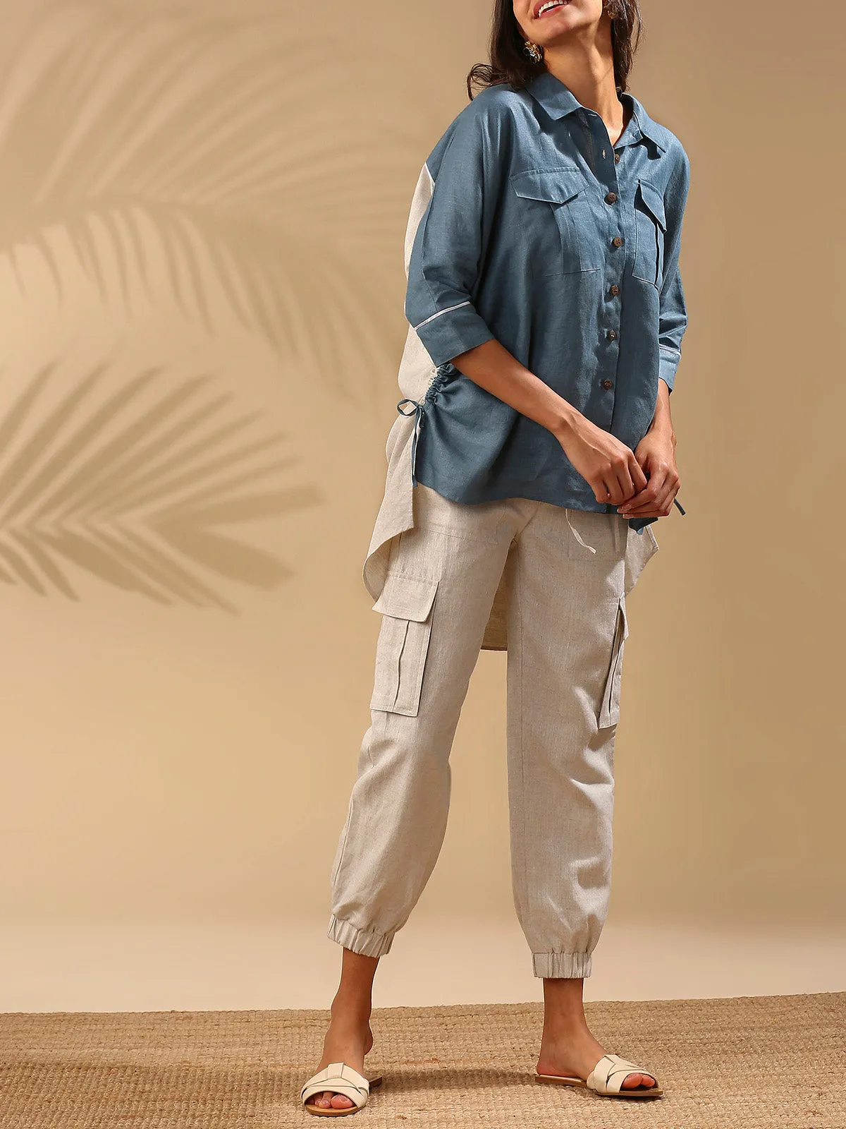 Canopy Kimono Shirt- Grey