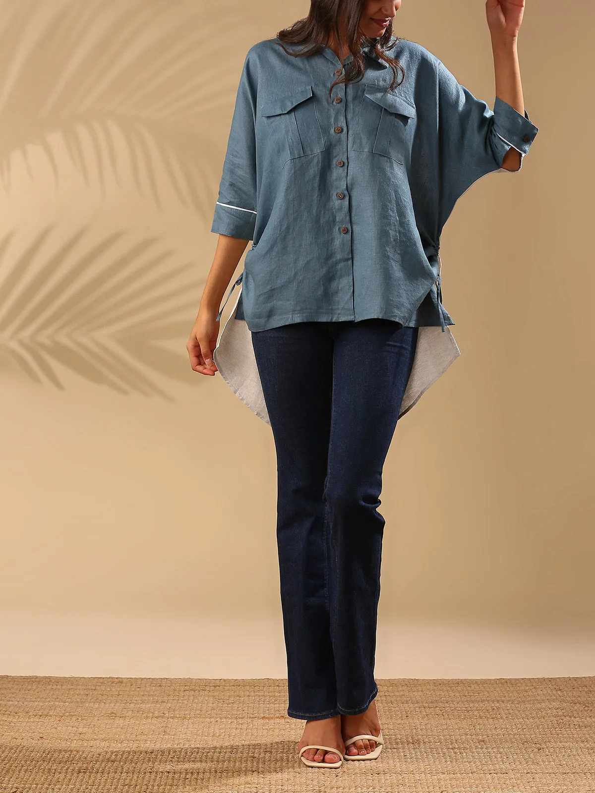 Canopy Kimono Shirt- Grey