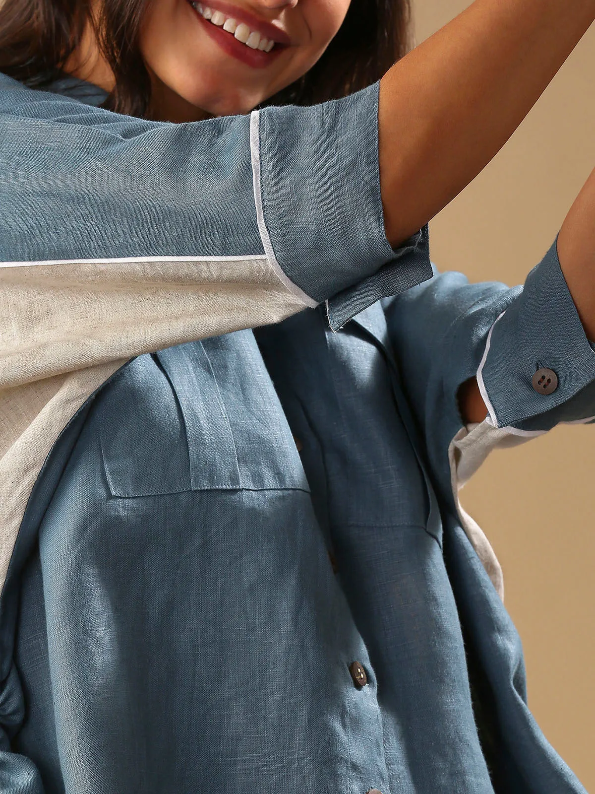 Canopy Kimono Shirt- Grey