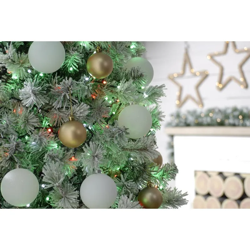 Christmas String Fairy Lights Multifunction Green & Red Outdoor 1000 LED - 24.97m Glow-Worm