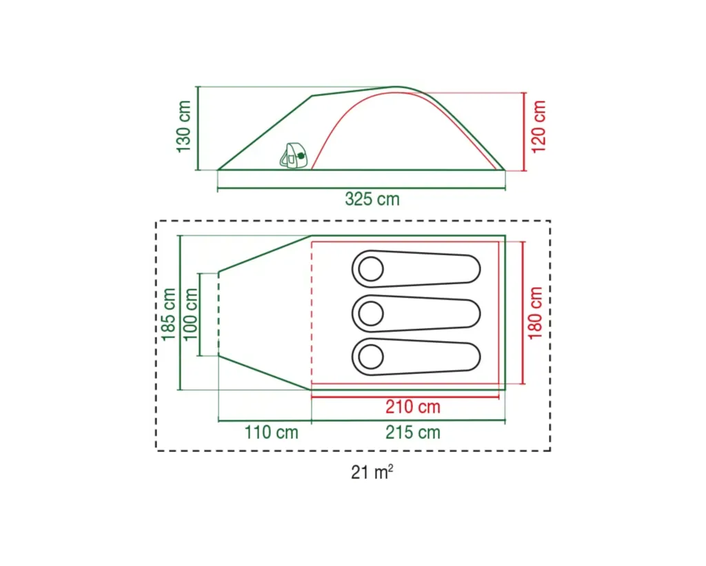 Coleman Darwin 3  Tent