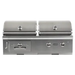Coyote 50-inch Built-In Hybrid LP Gas and Charcoal Grill C1HY50LP
