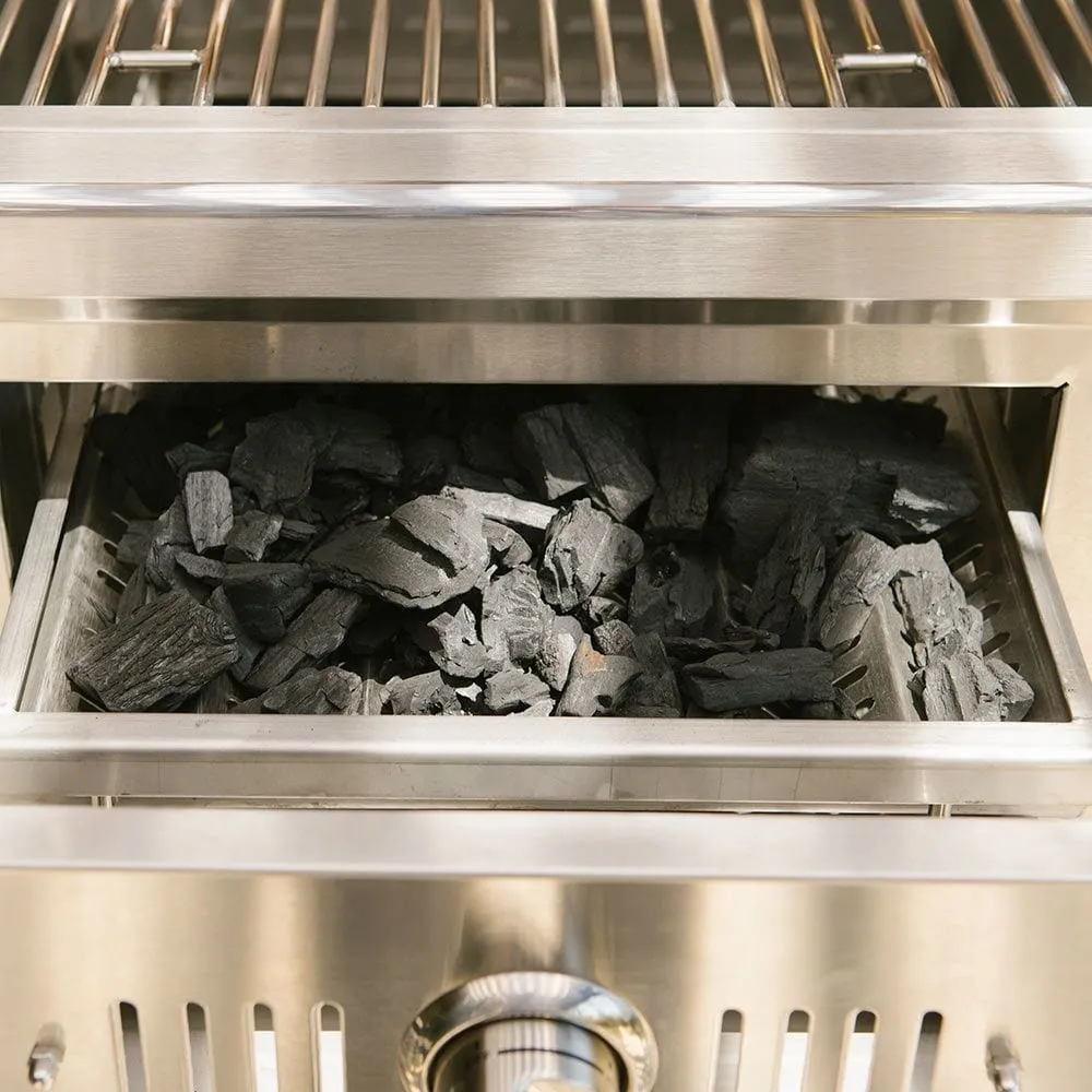 Coyote 50-inch Built-In Hybrid LP Gas and Charcoal Grill C1HY50LP