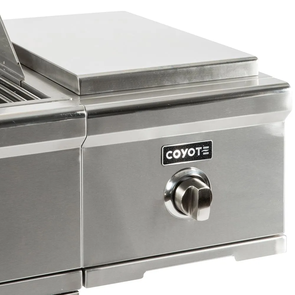 Coyote C-Series Cart Mounted Propane Gas Single Side Burner - C1CSBLP