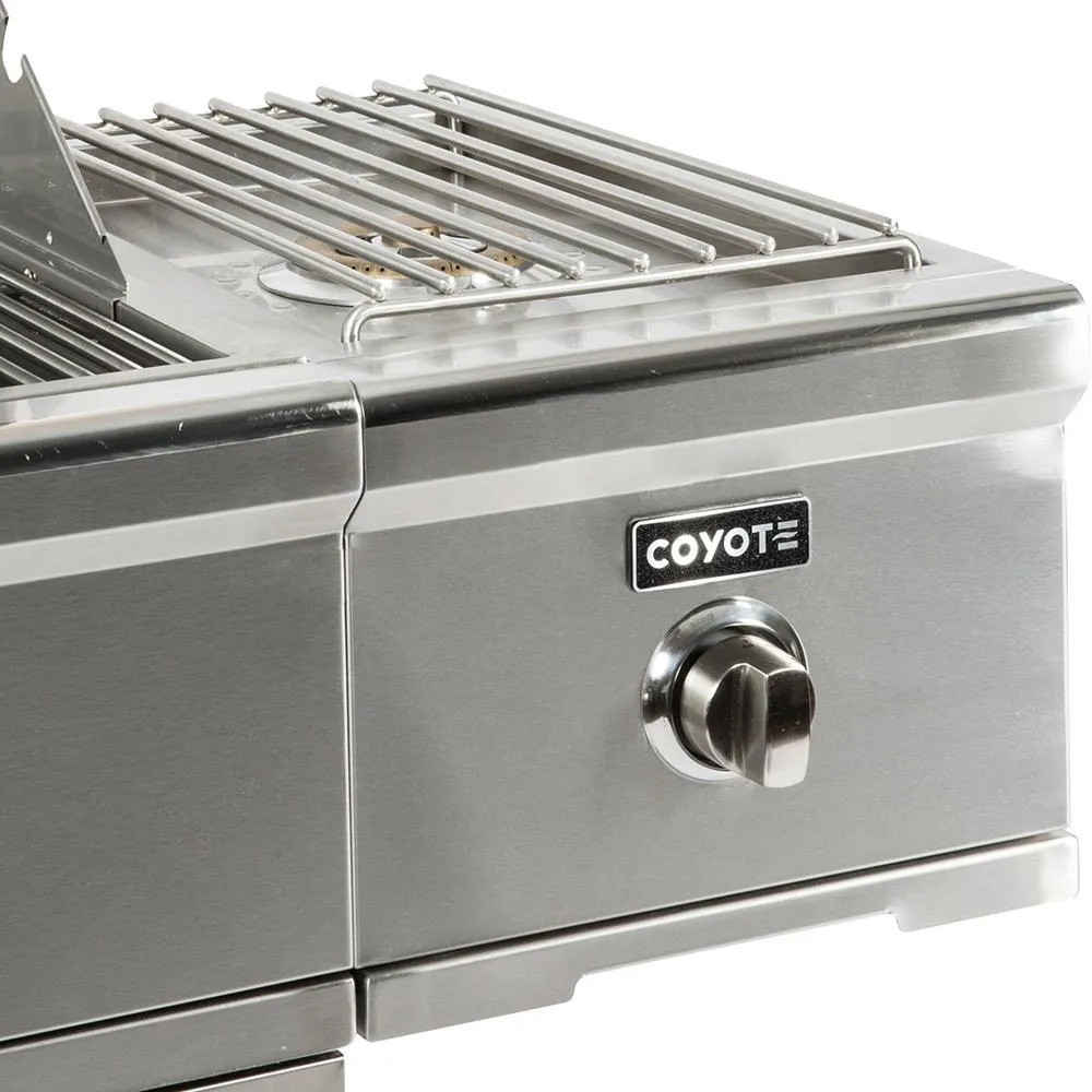 Coyote C-Series Cart Mounted Propane Gas Single Side Burner - C1CSBLP