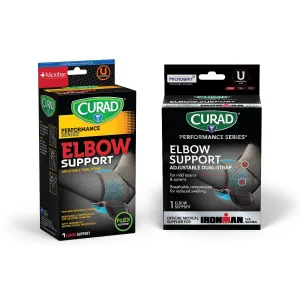 CURAD Wraparound Elbow Supports with Microban