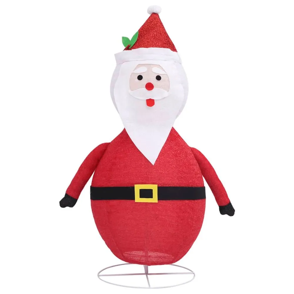 Decorative Christmas Santa Claus Figure LED Luxury Fabric 60cm to 120cm