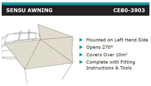 Dobinsons Sensu 270° Roll Out Awning(CE80-3903)