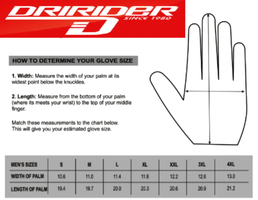 DRIRIDER AIR-RIDE 2 LONG CUFF BLACK/WHITE/YELLOW GLOVES