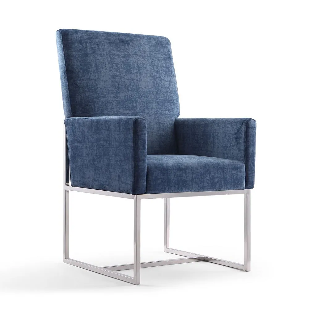 Element 8-Piece Dining Chairs  in Blue By Manhattan Comfort
