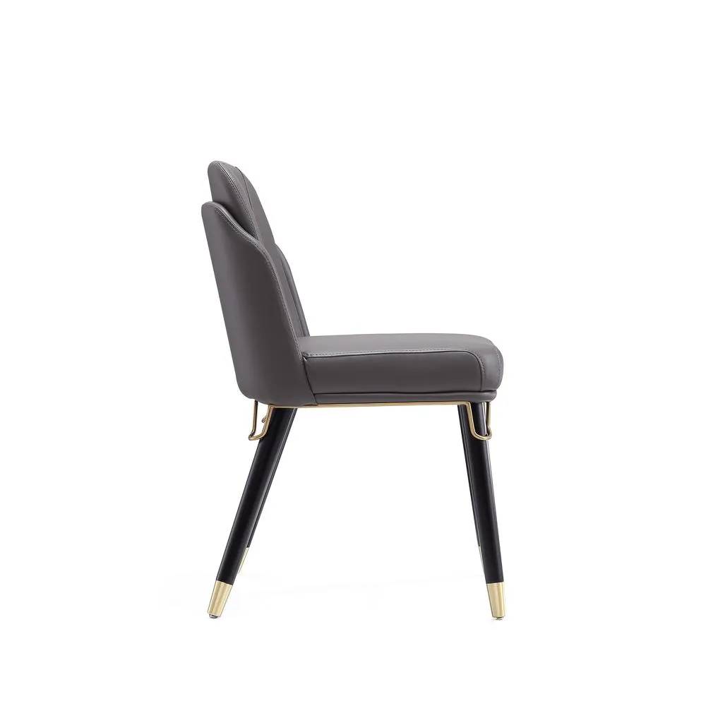 Estelle Dining Chair in Cream and Black (Set of 2) By Manhattan Comfort