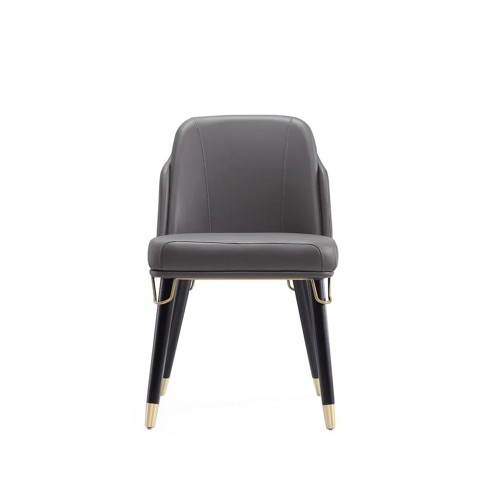 Estelle Dining Chair in Cream and Black (Set of 2) By Manhattan Comfort