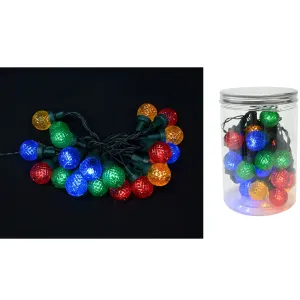 Festive Magic LED Multicoloured Berry Timer Christmas Lights In Jar