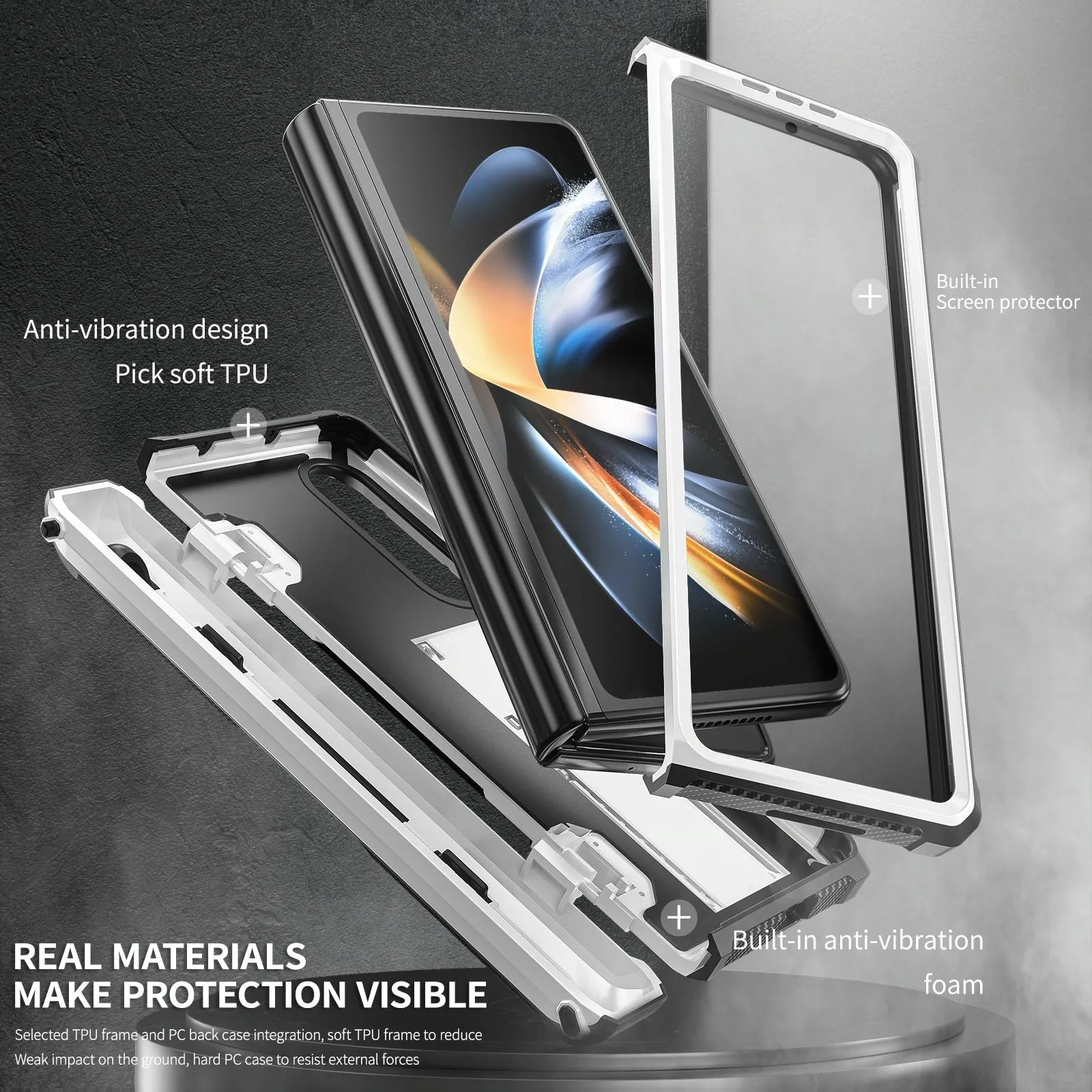 Foldable Shockproof Phone Case for Samsung Galaxy z Fold 4 / 5g