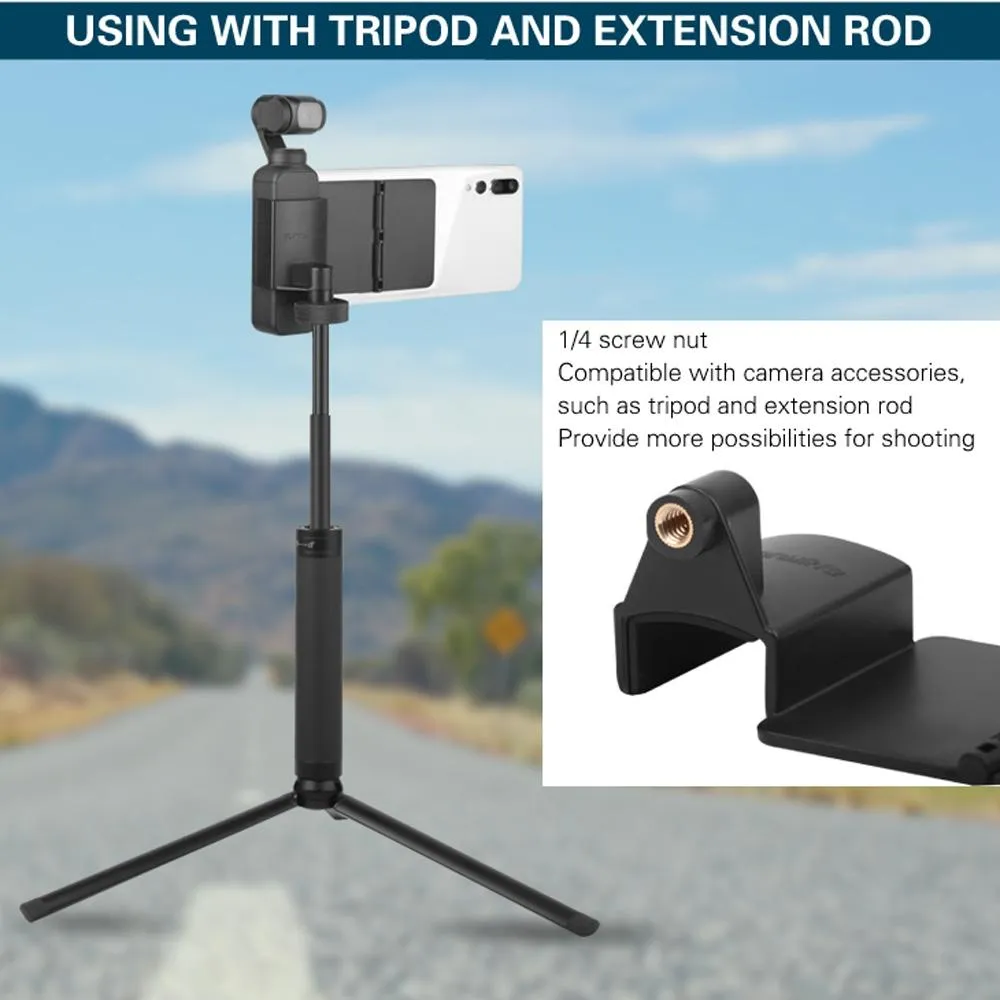Folding Sucker Holder Tripod and Extension Rod for Dji Pocket