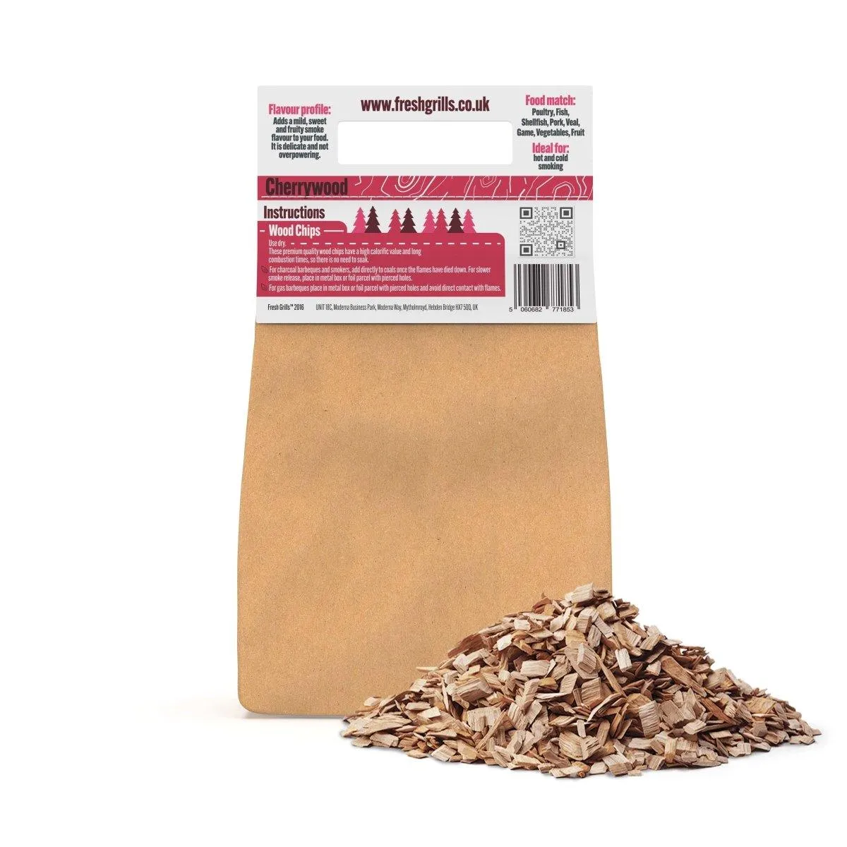 Fresh Grills Wood Chips for BBQ Grill, Wood Fired Pizza Oven, Kamado and Outdoor Smokers