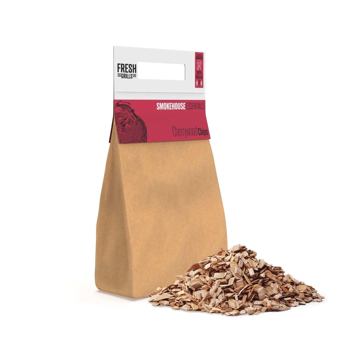 Fresh Grills Wood Chips for BBQ Grill, Wood Fired Pizza Oven, Kamado and Outdoor Smokers
