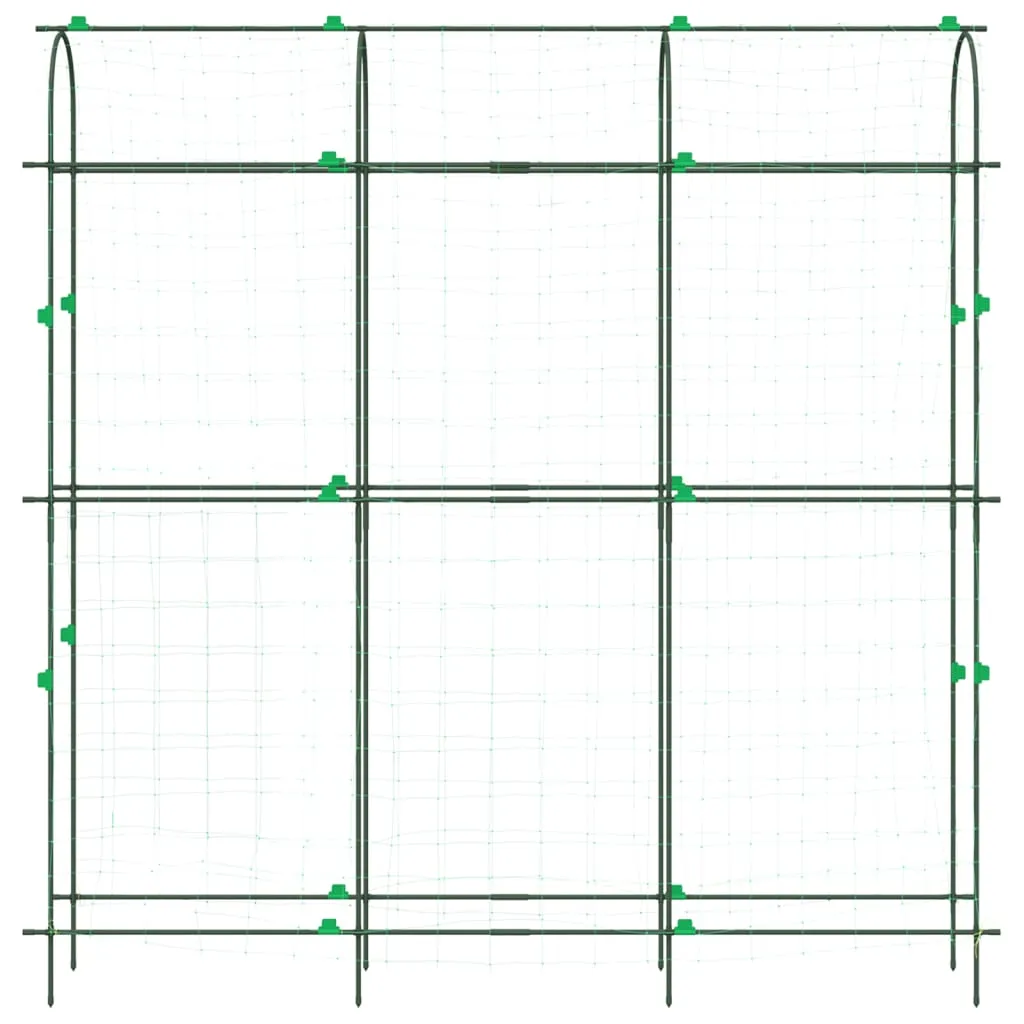 Garden Trellises for Climbing Plants 2 pcs U-Shape Steel
