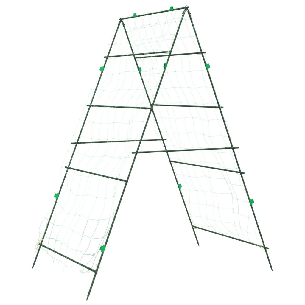 Garden Trellises for Climbing Plants 3 pcs A-Frame Steel