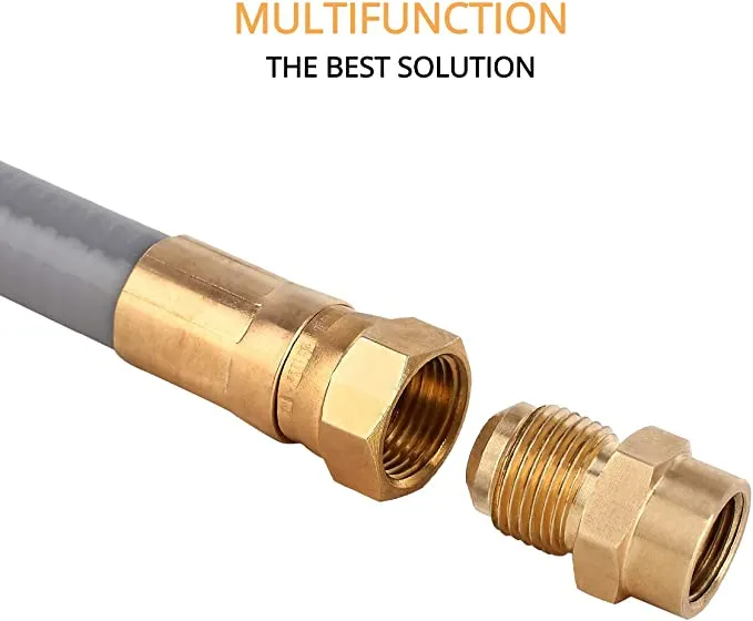Gasland 12FT 1/2 Inch Natural Gas Hose w/ Conversion Kit