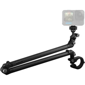 GoPro Carbon Fiber Boom   Handle Bar Mount with 10" to 21" Extension Arms and 360 Degree Ball Joint for Action Cameras and Vlogging | AEXTM-011