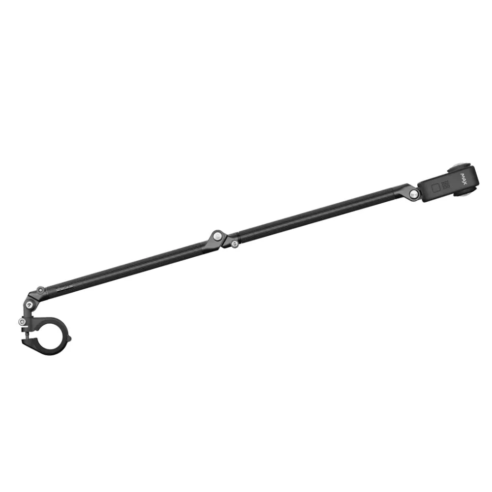 GoPro Carbon Fiber Boom   Handle Bar Mount with 10" to 21" Extension Arms and 360 Degree Ball Joint for Action Cameras and Vlogging | AEXTM-011